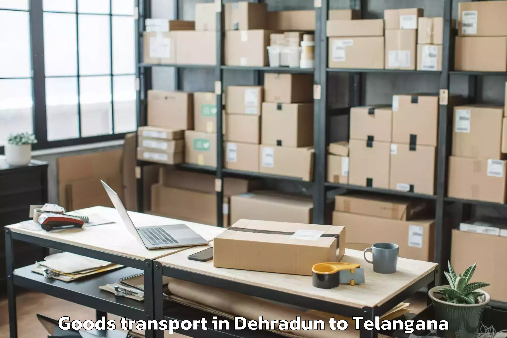 Book Dehradun to Metpalle Goods Transport